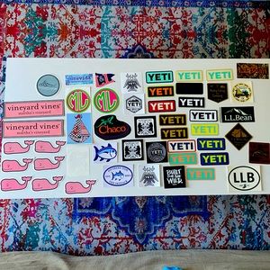 Vineyard Vines Southern Tide YETI LLBEAN and other stickers